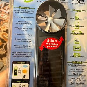 Unopened wind & solar phone or device charger